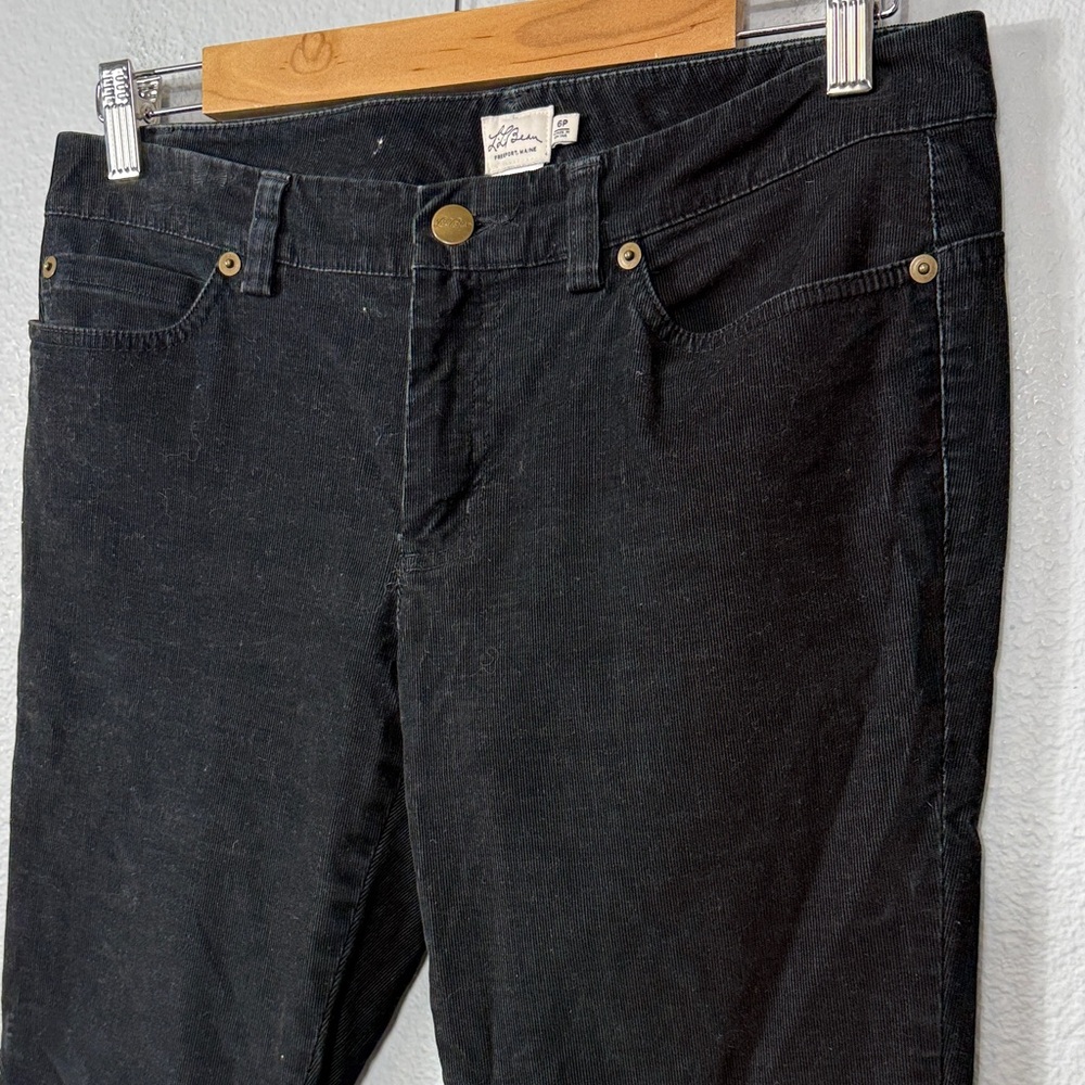 LL Bean Women's‎ Black Corduroy Pant